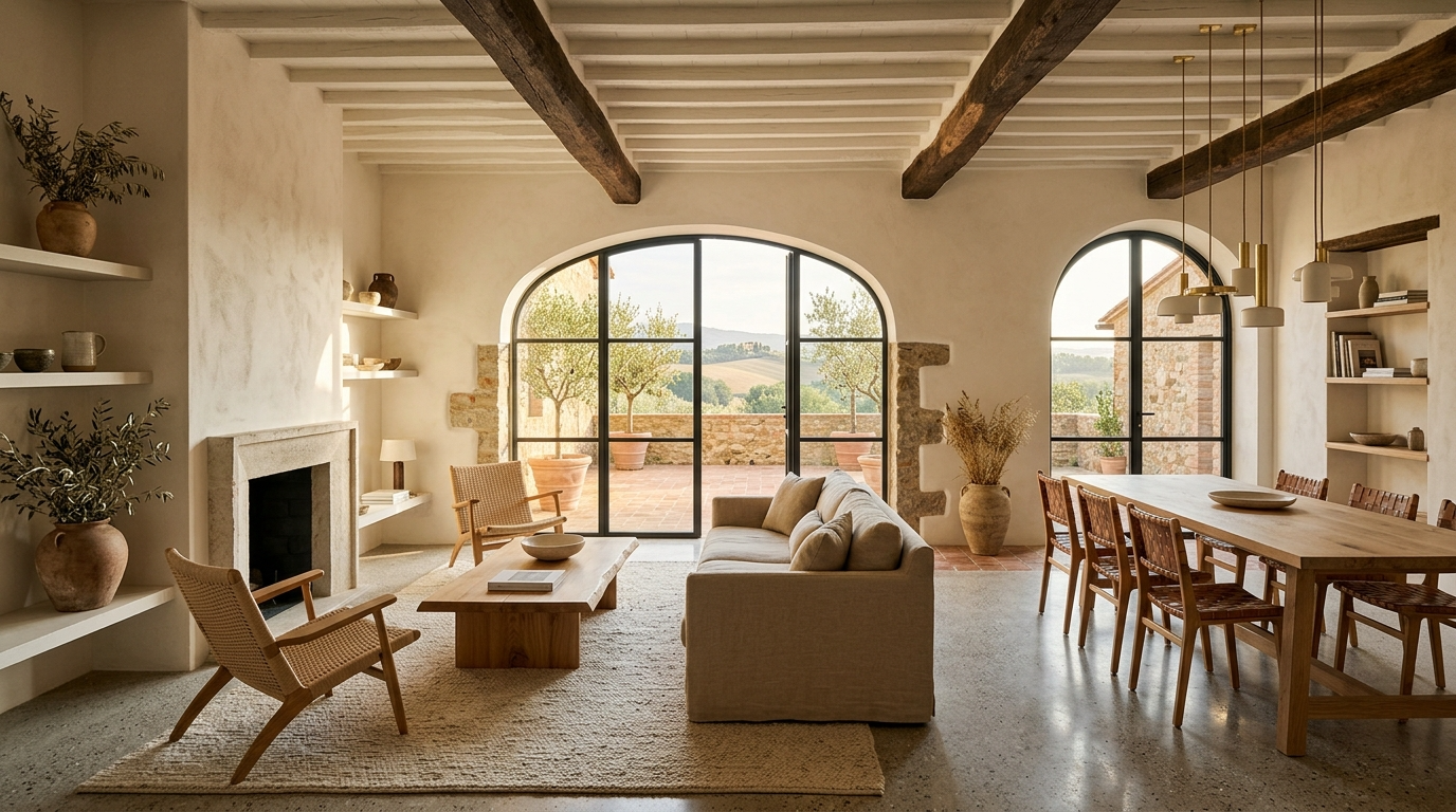 Add greenery inspired by the Italian countryside